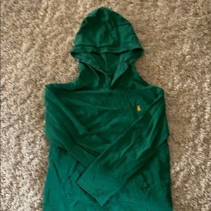 Green hoodie